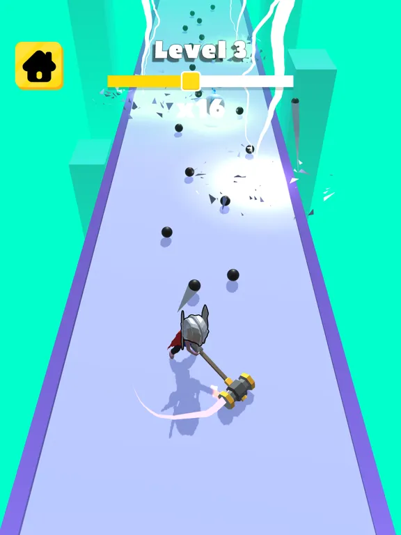 Capturas de tela do Tetherball 3D iPad 