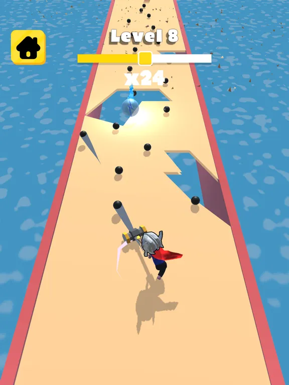 Capturas de tela do Tetherball 3D iPad 