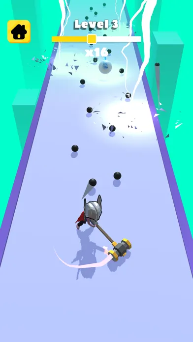 Capturas de tela do Tetherball 3D