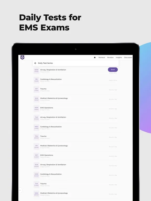 Capturas de tela do EMS Prep by Achieve iPad 