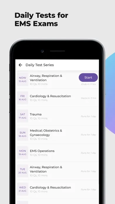 Capturas de tela do EMS Prep by Achieve