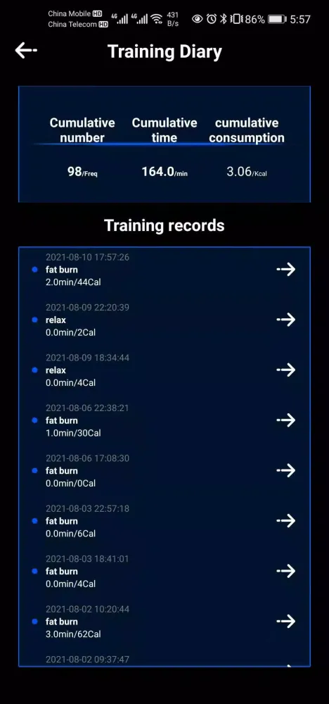 EMSFIT PRO HD Screenshots