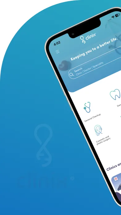 Clinix - Easy Clinics Booking Screenshots