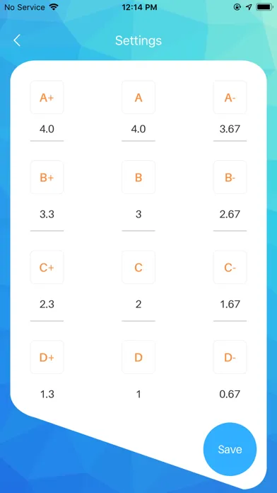 Скриншоты Quick GPA Calculator