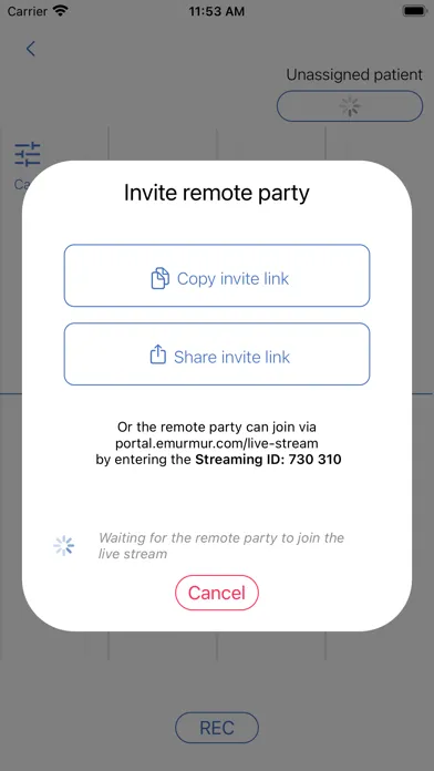 Capturas de tela do eMurmur®