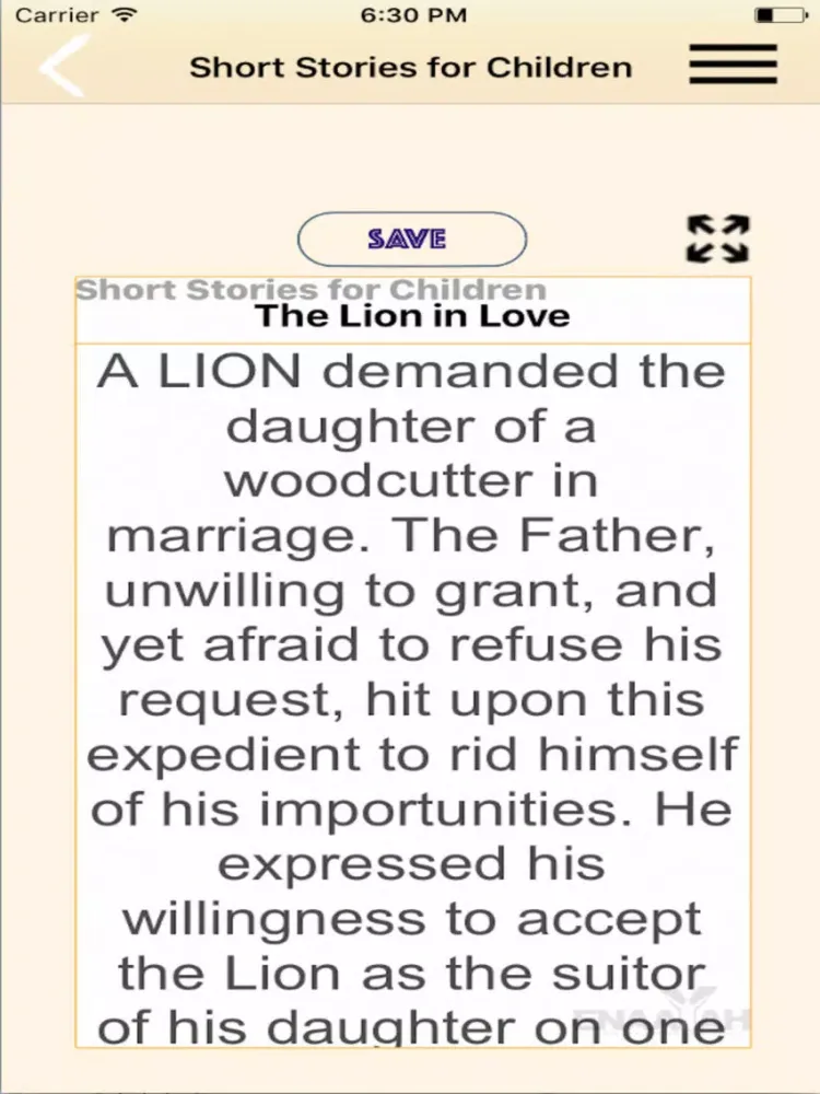 Screenshot di Aesops Fables - Short Stories for Children iPad 