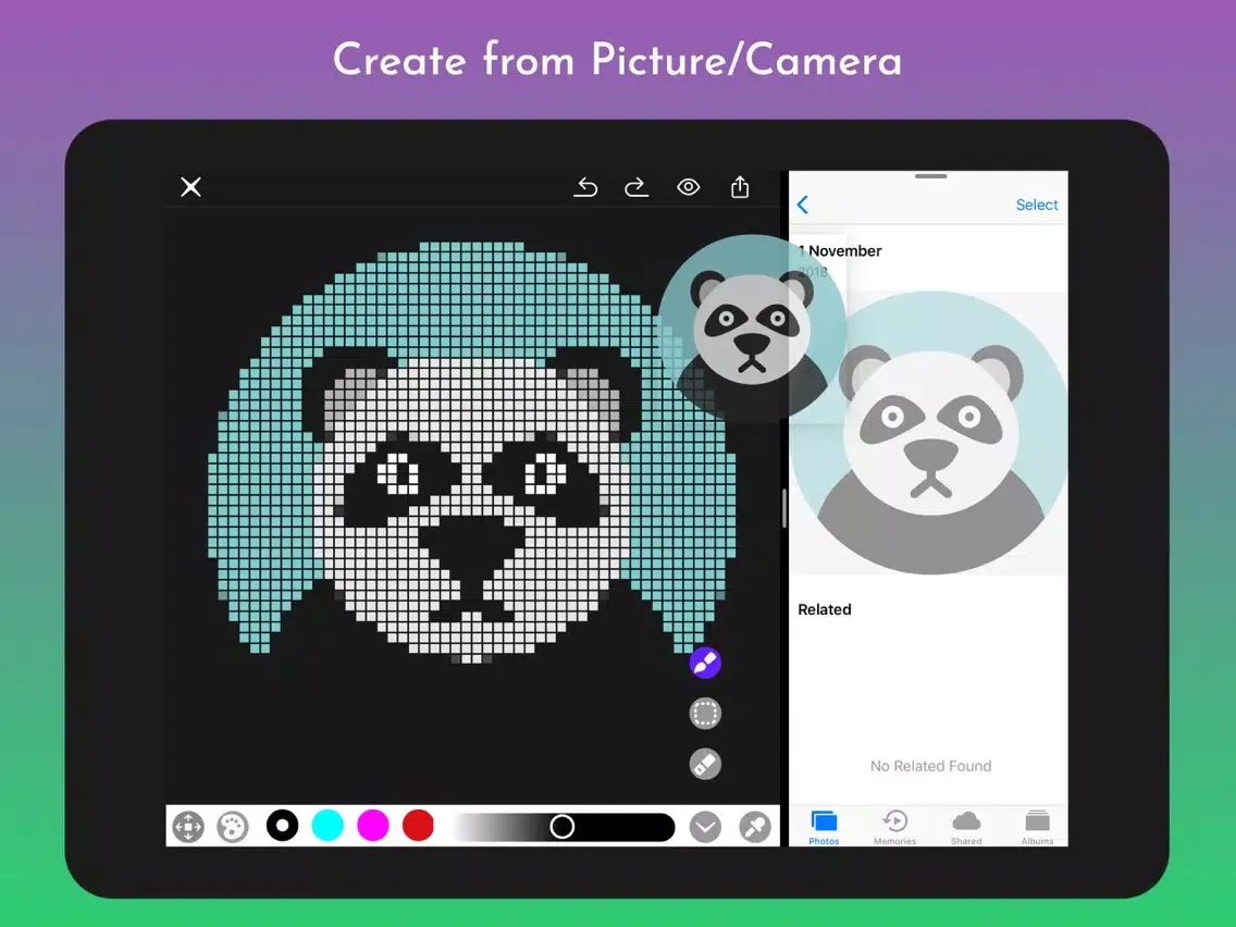 تصاویر Mosaic - Pixel Art iPad 