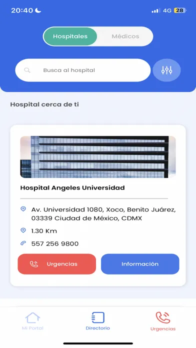 Capturas de tela do Angeles Digital Pacientes