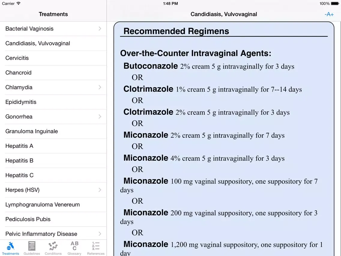 2015 CDC STD Treatment Guidelines iPad  Ekran Görüntüleri