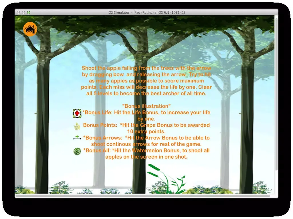 Tangkapan skrin Hit The Apple iPad 