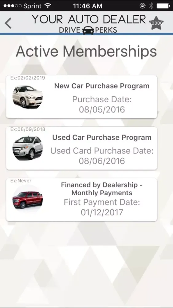 Drive Perks Loyalty App Screenshots