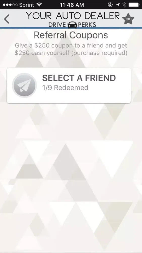 Drive Perks Loyalty App Screenshots