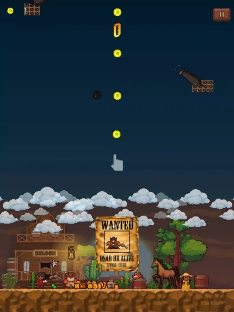 Capturas de tela do Revolver - Pixel Cowboy Jump Wanted iPad 