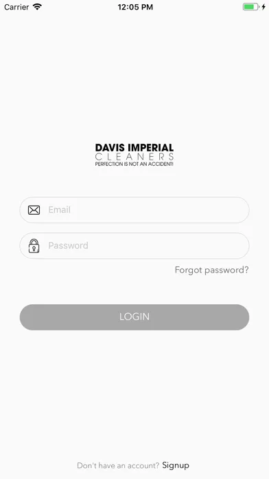 Tangkapan layar Davis Imperial Production App