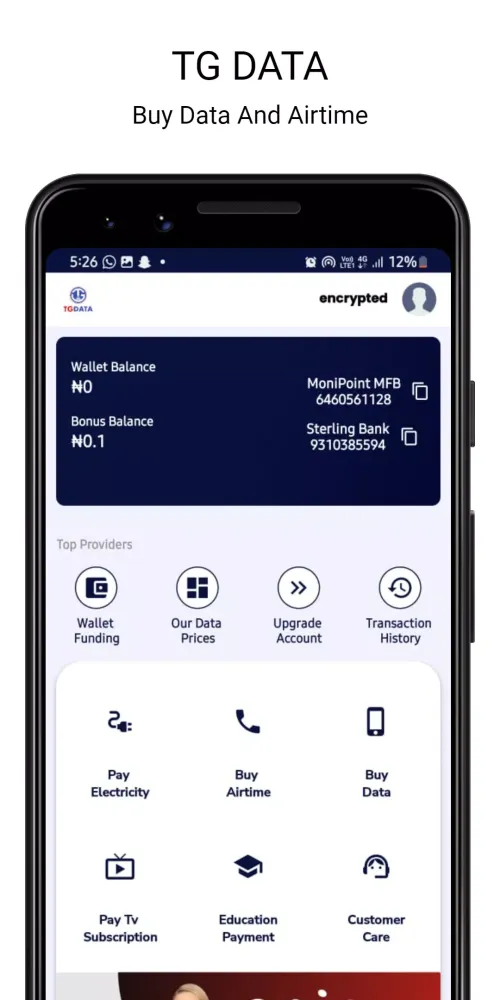 Screenshot di TG DATA - Buy Cheap Data,