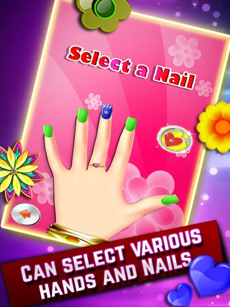 Capturas de tela do A Beauty Nail Parlor - Girls Loving Decorative and Glittering Nails iPad 
