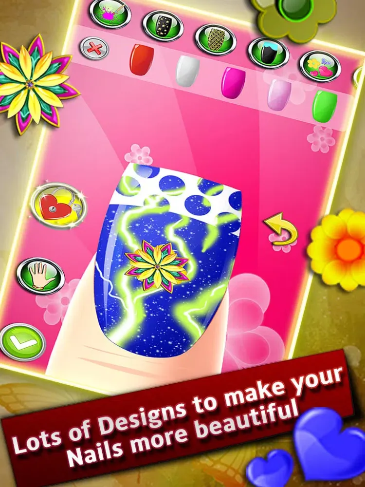Capturas de tela do A Beauty Nail Parlor - Girls Loving Decorative and Glittering Nails iPad 