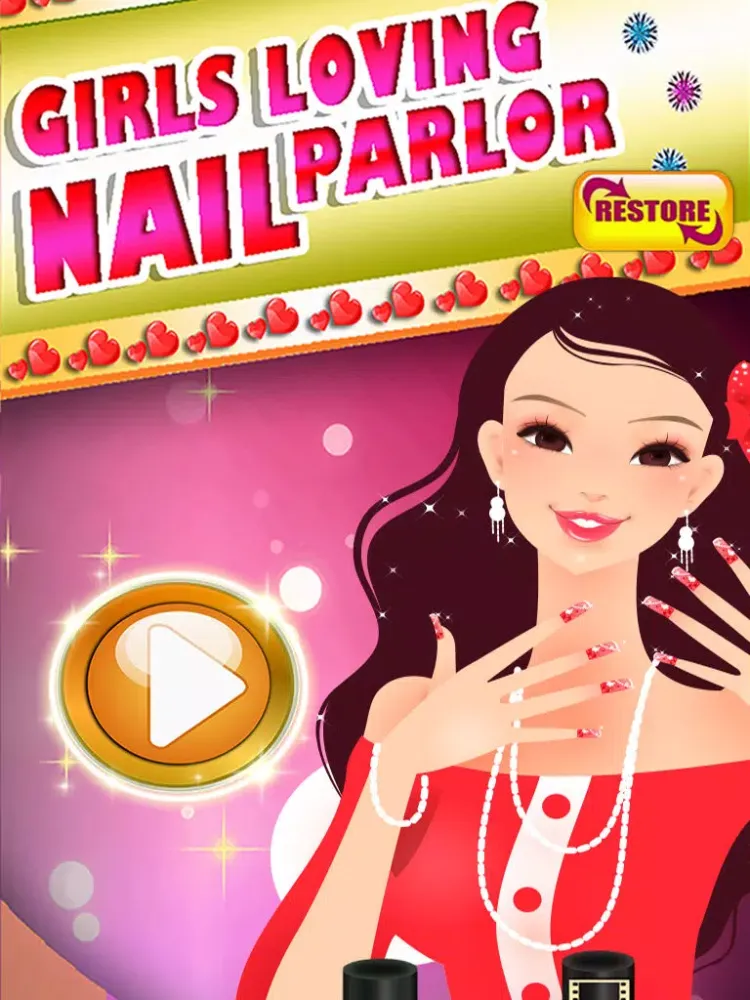 Capturas de tela do A Beauty Nail Parlor - Girls Loving Decorative and Glittering Nails iPad 