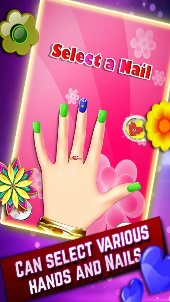 Capturas de tela do A Beauty Nail Parlor - Girls Loving Decorative and Glittering Nails