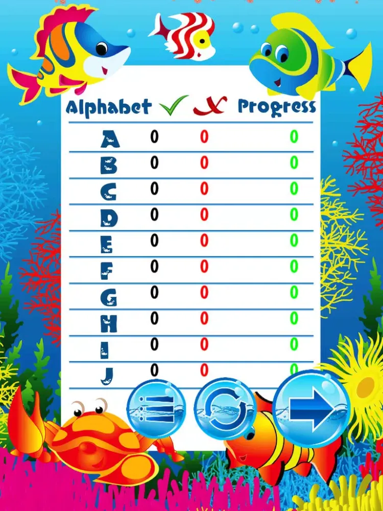 تصاویر Alphabet Game in Ocean World iPad 