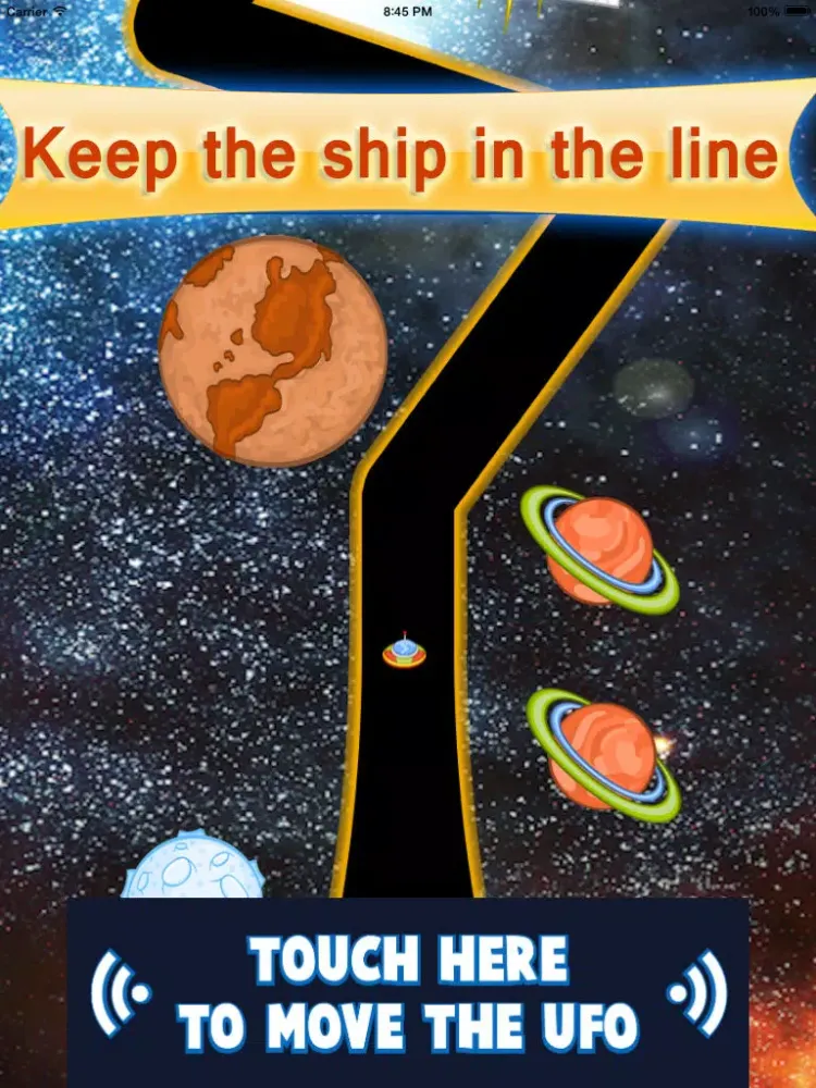 تصاویر Keep the UFO in Space Line - Don't Step Outside iPad 