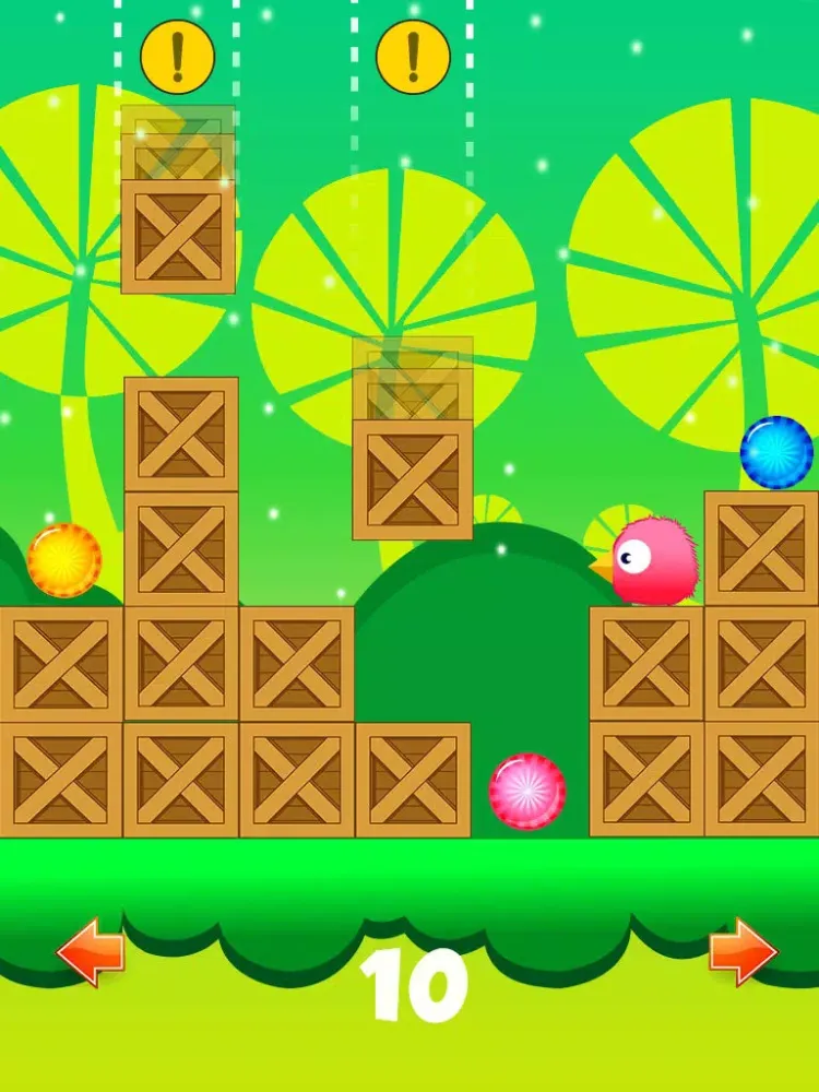 Save the Bird from Falling Box iPad  Screenshots