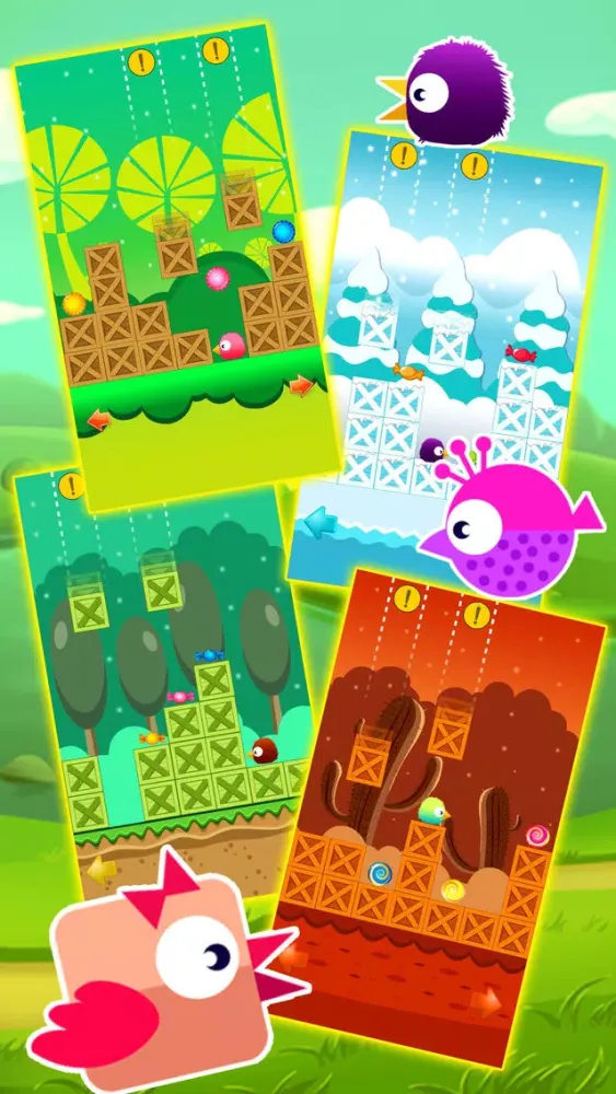 Save the Bird from Falling Box Screenshots