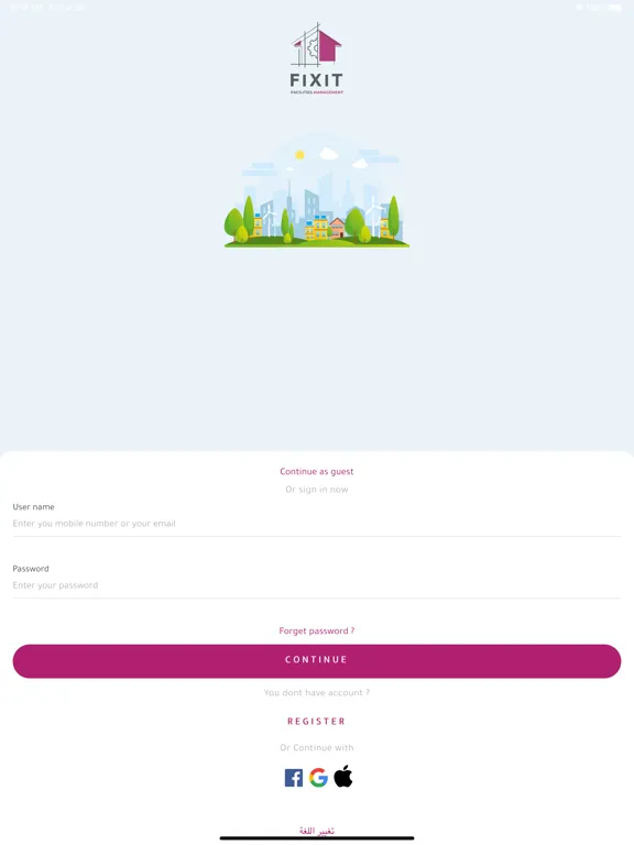 Fixit Qatar iPad  স্ক্রিনশট