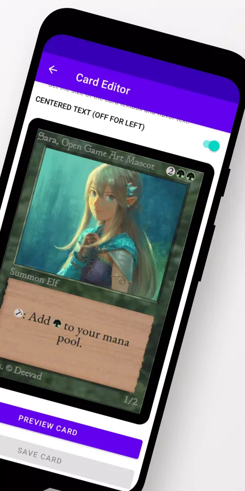 MTG Card Creator Screenshots