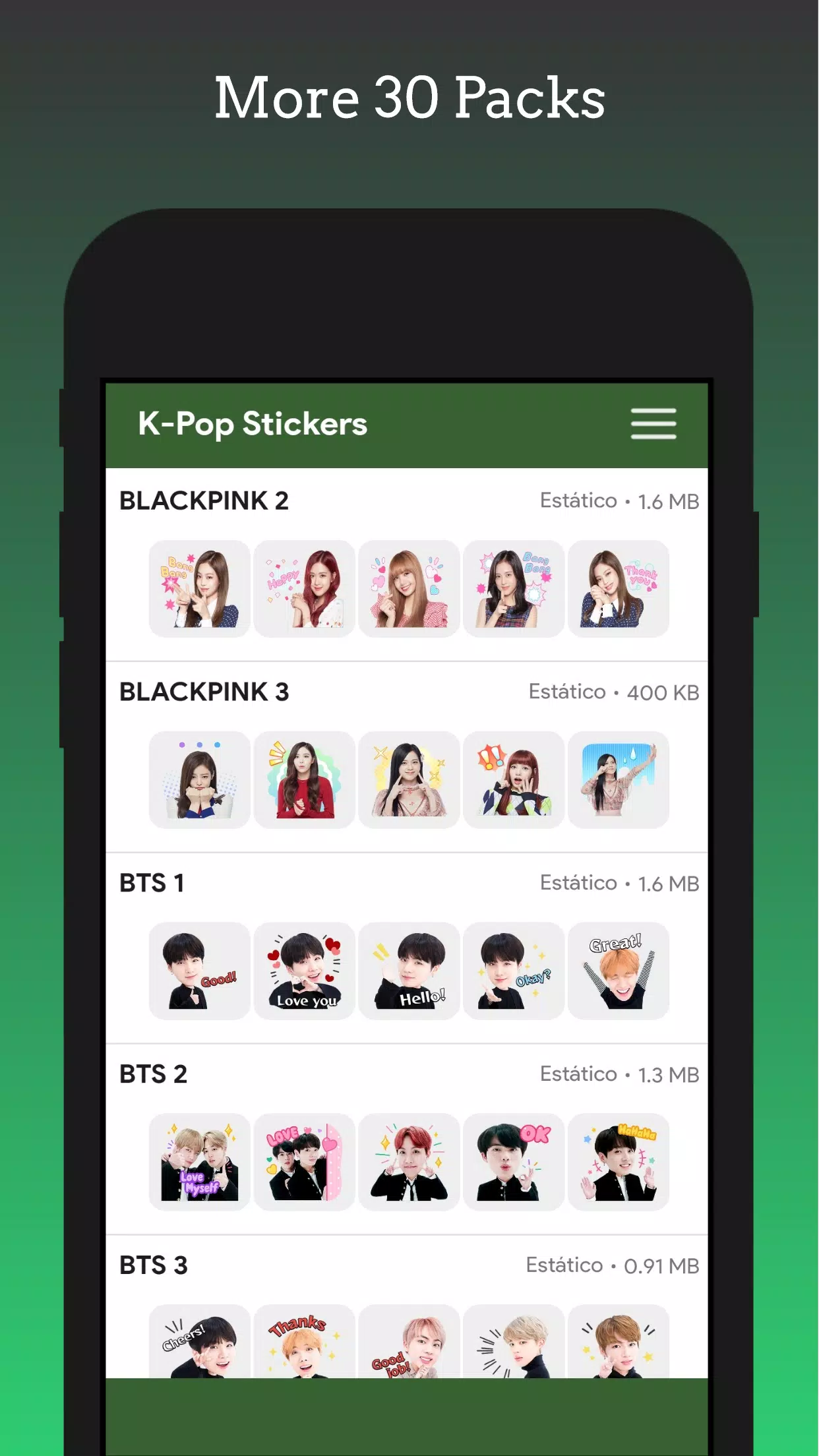 WaStickers - KPop Korean BT25 Screenshots