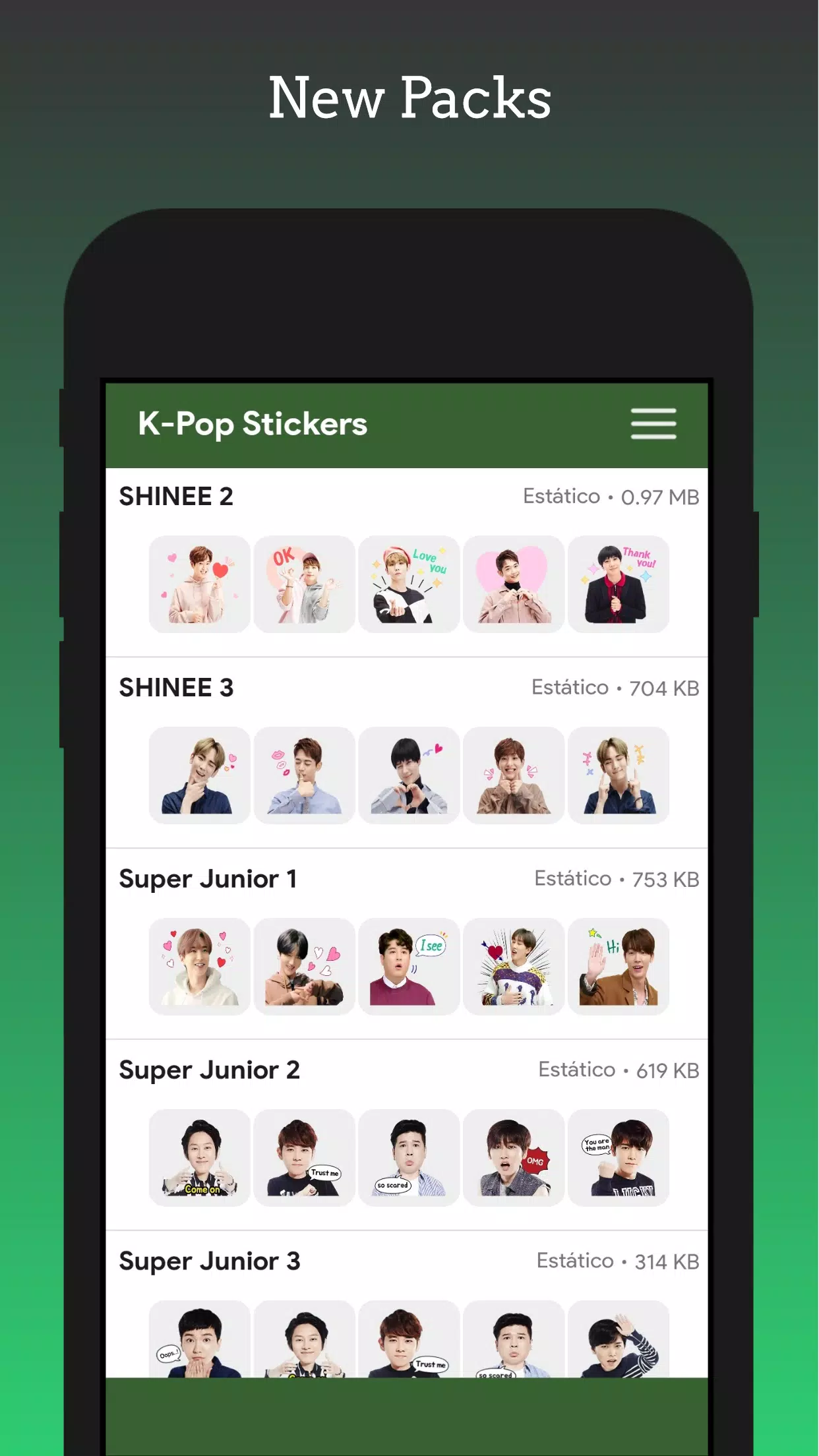 WaStickers - KPop Korean BT25 Screenshots