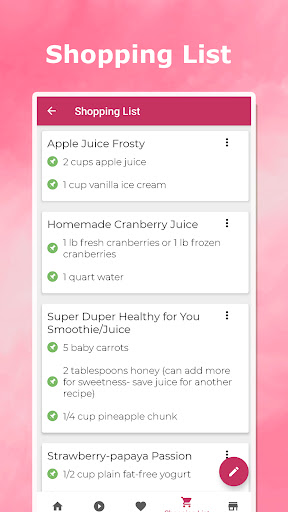 Smoothie Recipes Screenshots