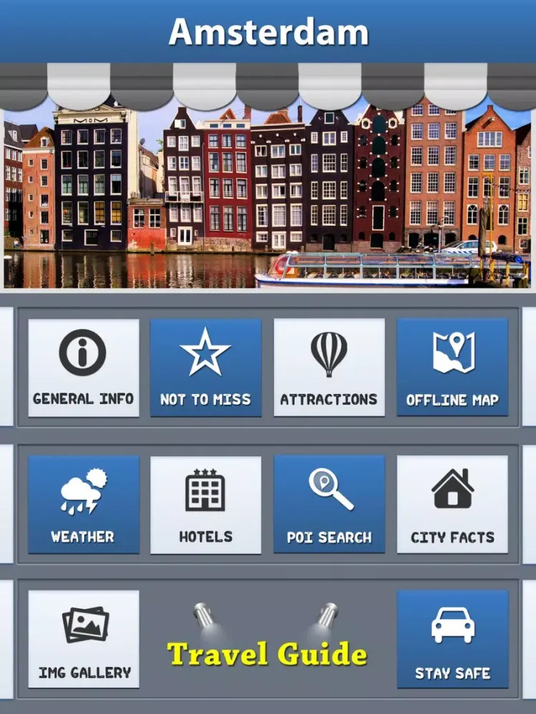 Amsterdam Offline Map City Guide iPad  স্ক্রিনশট
