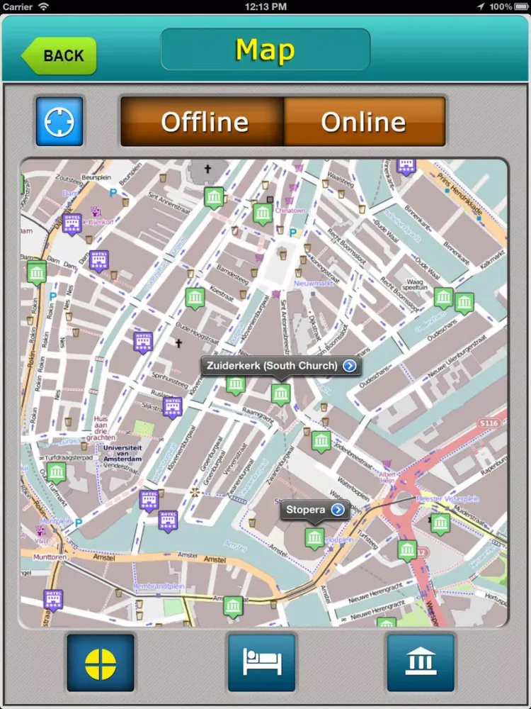 Amsterdam Offline Map City Guide iPad  স্ক্রিনশট