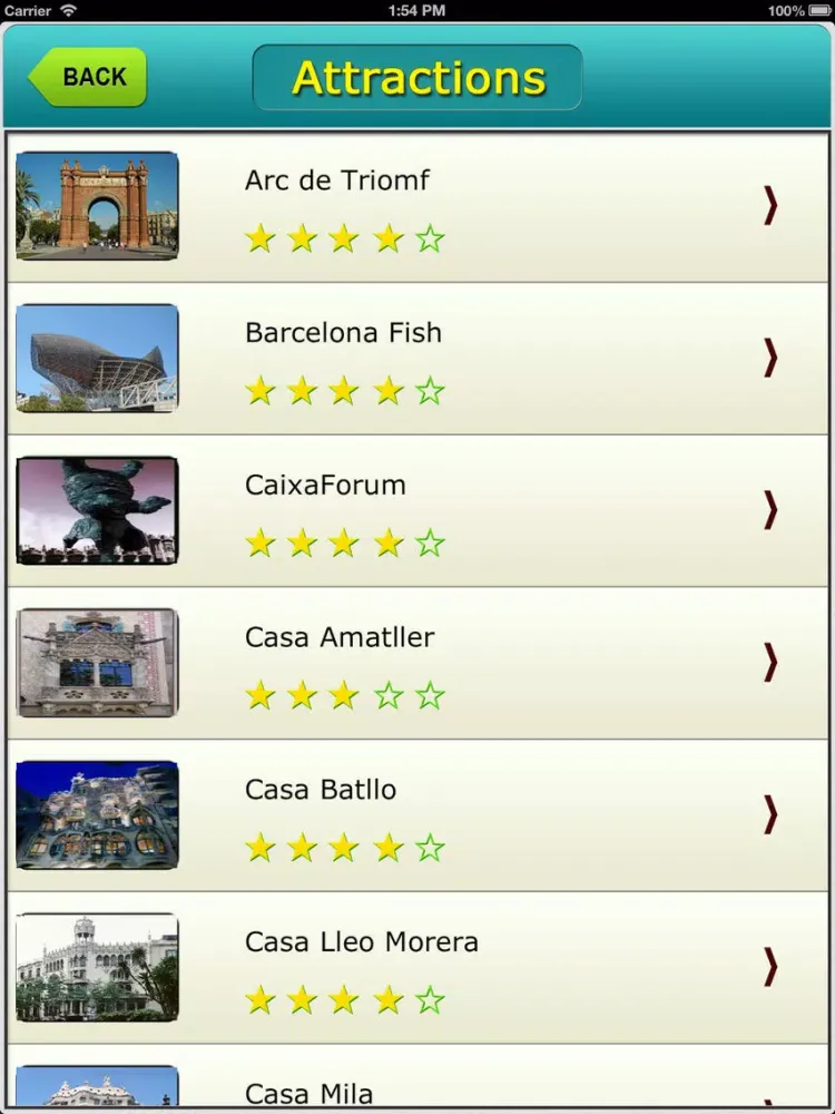 Captures d'écran de Barcelona Offline Map Travel Explorer iPad 