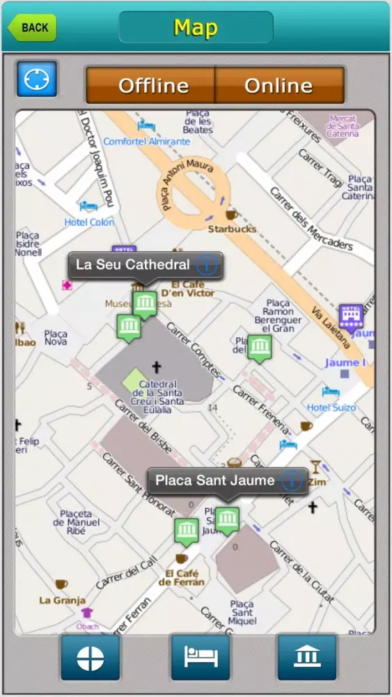 Captures d'écran de Barcelona Offline Map Travel Explorer