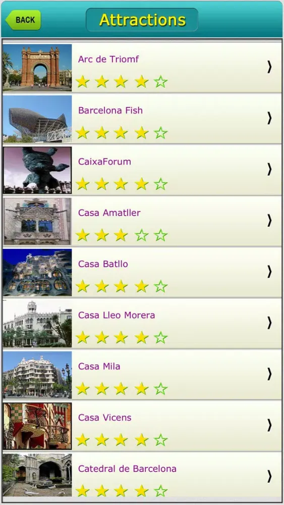 Captures d'écran de Barcelona Offline Map Travel Explorer