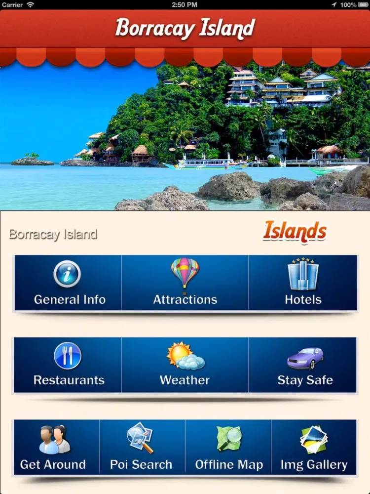 ภาพหน้าจอของ Borracay Island Offline Travel Guide iPad 