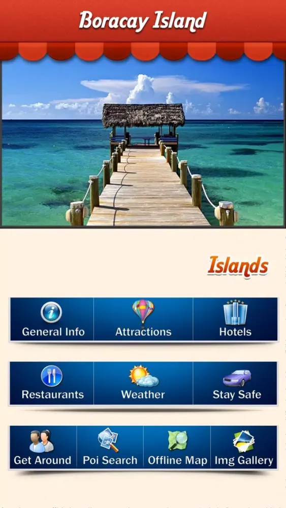 ภาพหน้าจอของ Borracay Island Offline Travel Guide