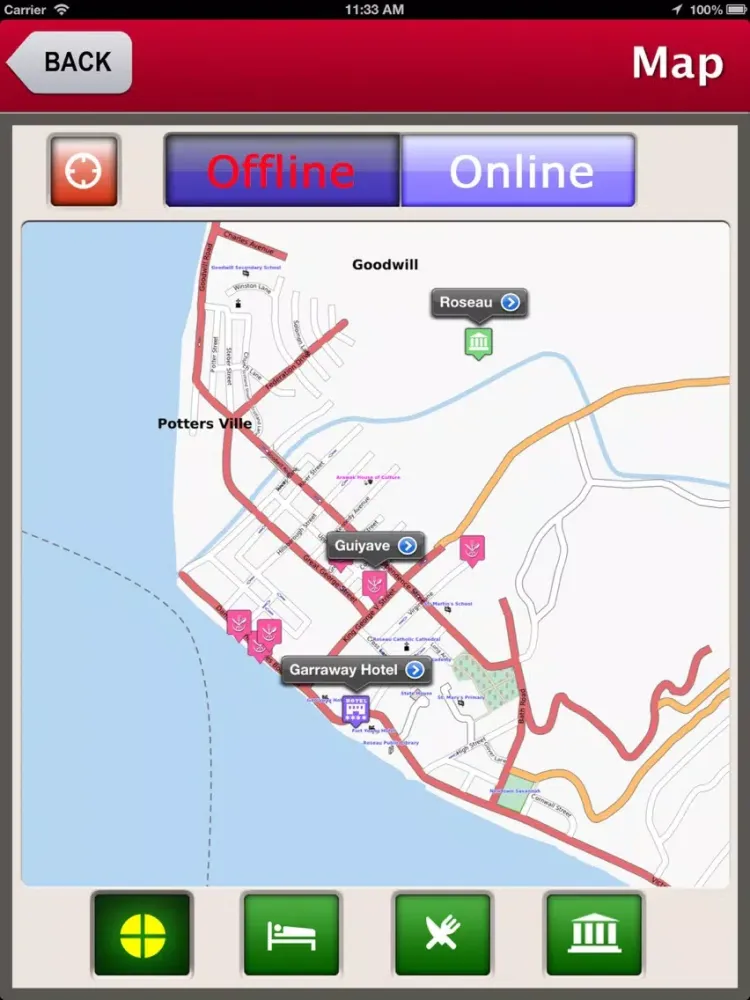 Dominica Island Offline Travel Guide iPad  Screenshots