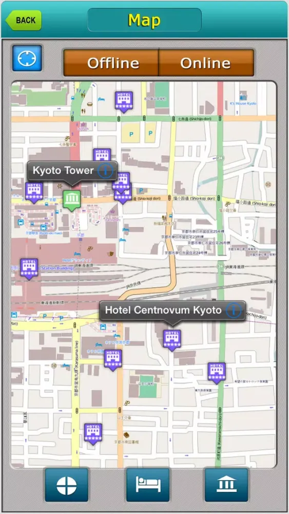 Capturas de pantalla de Kyoto Offline Map Travel Explorer