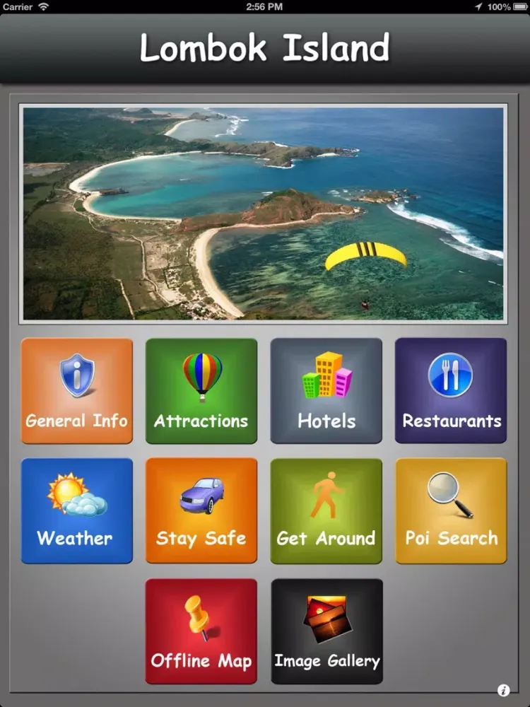 Lombok Island Offline Travel Explorer iPad  Screenshots