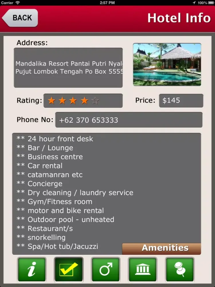 Lombok Island Offline Travel Explorer iPad  Screenshots