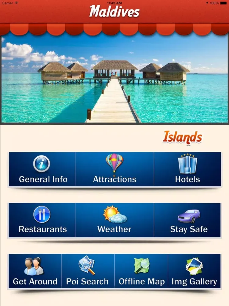 Screenshot di Maldives Island Offline Travel Guide iPad 