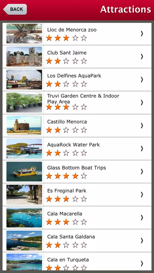 Tangkapan layar Menorca Island Offline Travel Guide