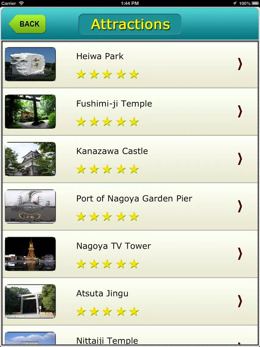 Tangkapan layar Nagoya Offline Map Travel Explorer iPad 