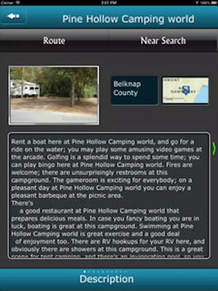 New Hampshire Campgrounds iPad 應用截圖