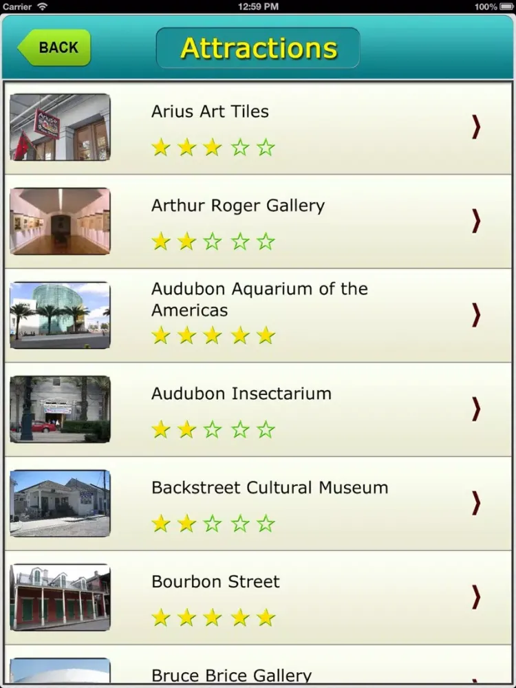 New Orleans Offline Map City Guide iPad  Screenshots