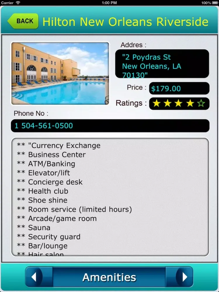 New Orleans Offline Map City Guide iPad  Screenshots