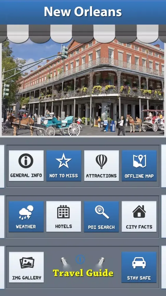 New Orleans Offline Map City Guide Screenshots